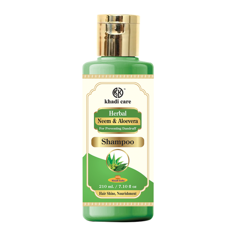 Khadi Care Herbal Neem & Aloe-vera Shampoo -  Pack of 2 - Each 210 ml