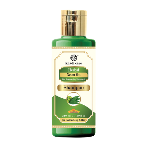 Khadi Care Herbal Neem Sat Shampoo - Pack of 2 - 420 ml