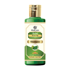 Khadi Care Herbal Neem Sat Shampoo - Pack of 2 - 420 ml