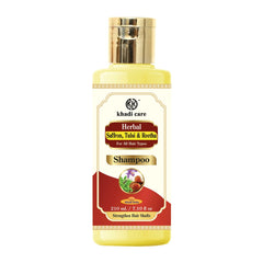 Khadi Care Herbal Saffron, Tulsi & Reetha Shampoo -  Pack Of 2 - Each 210 ml