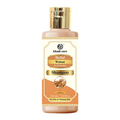 Khadi Care Herbal Walnut Shampoo - Pack of 2 - Each 210 ml