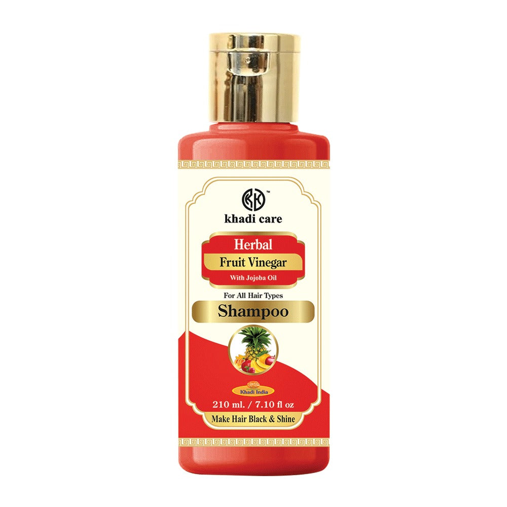 Khadi Care Herbal Fruit Vinegar Shampoo with Jojoba oil - Pack of 2 - Each 210 ml