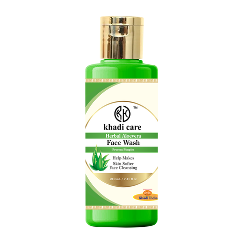 Khadi Care Herbal -Aloevera Face Wash - Pack OF 2  - Each 210 ml