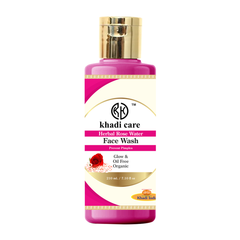 Khadi Care Herbal Rose Water Face Wash -Pack of 2 - Each 210ml