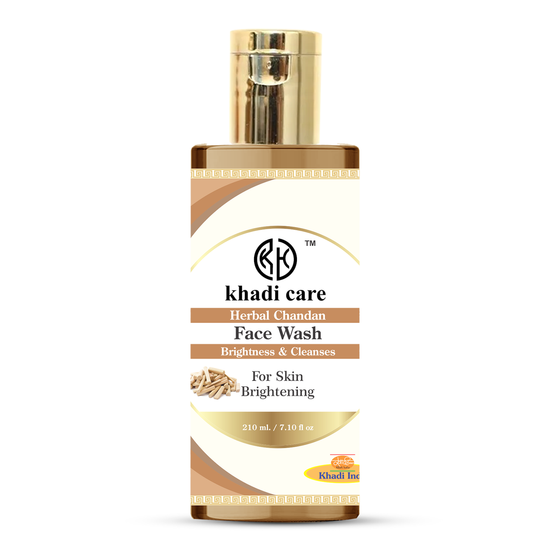 Khadi Care Herbal Haldi Chandan Face Wash  - Pack of 2 - Each 210 ml