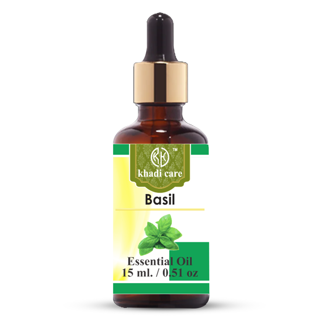 Khadi Care Herbal Basil Essential Oil - 15ml