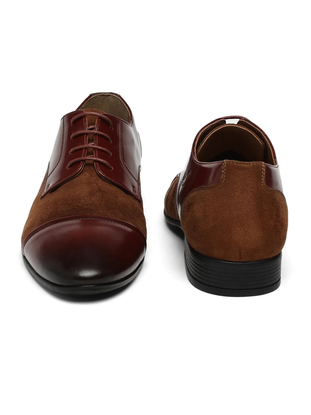 Cap-Toe Brown & Tan  Derby Shoes
