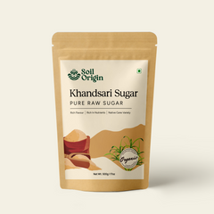 Soil Origin Khandsari Sugar (Khand) - 500 Gm (Pack of 2)