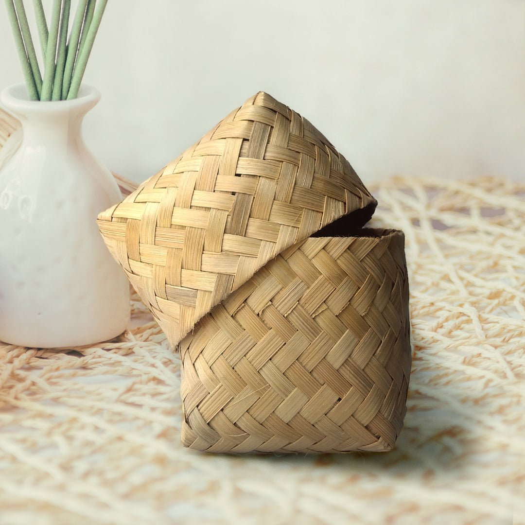 KHEONI Kheoni Handwoven Water Hycanith Storage Box - Suspire