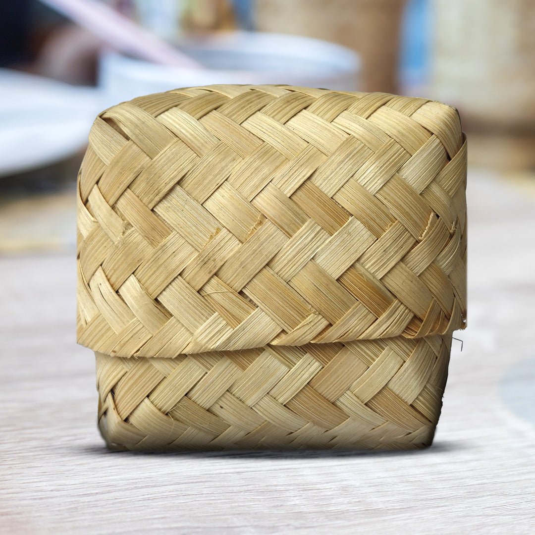 KHEONI Kheoni Handwoven Water Hycanith Storage Box - Suspire