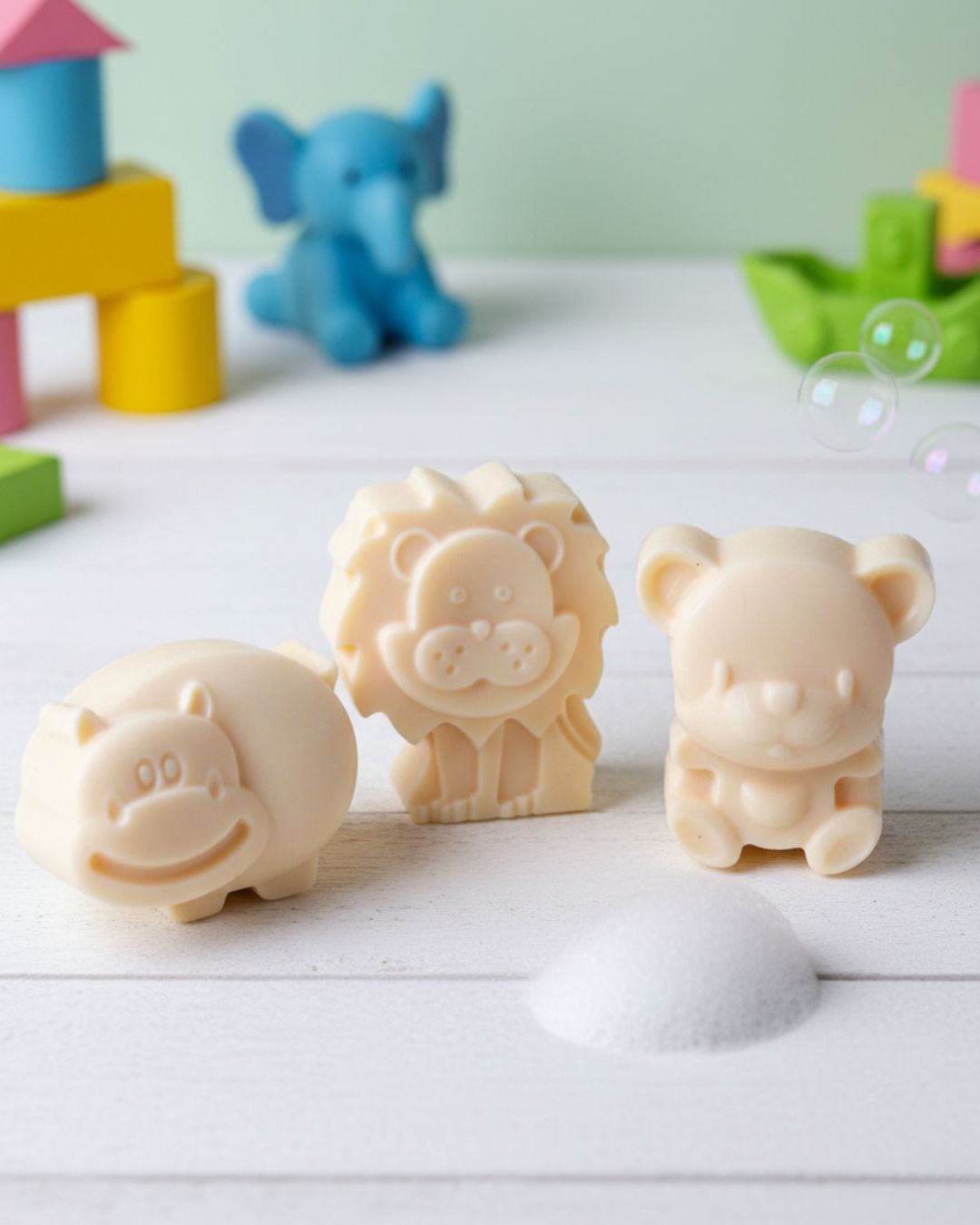 Sobek Naturals Animal Kingdom- Kids Animal Shaped Shea Butter Soap Set