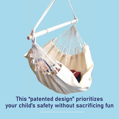 Slack Jack Cradle for Baby | Organic Cotton Baby Onjal Swing | Kids Sleeping Hammock | Patent Infant Oonjal Swing with Hanging Accessory | 0-12 Months (Natural, Load Cap 15 Kg)