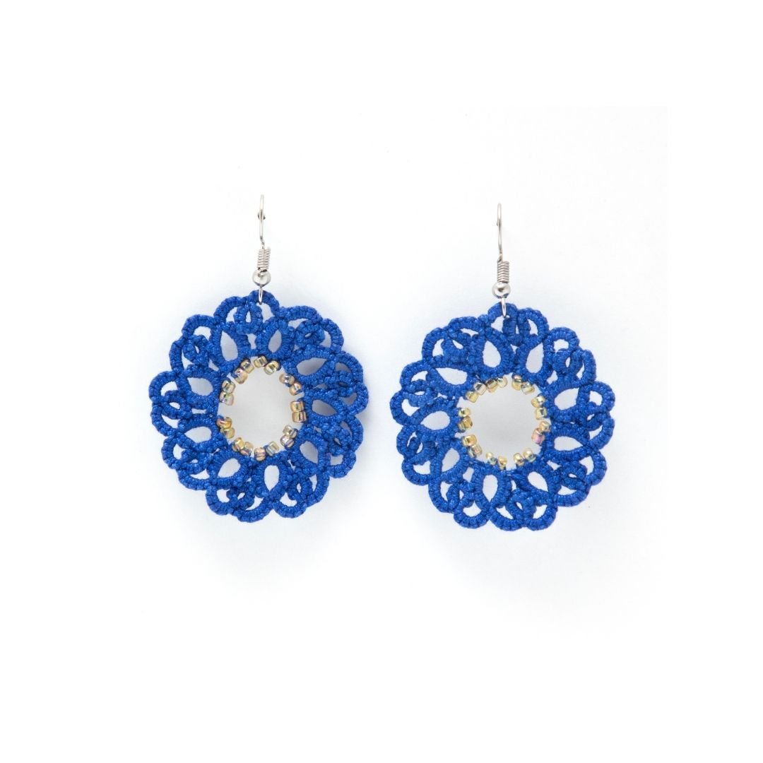 Knots to Node Blue Mirage Earrings - Suspire
