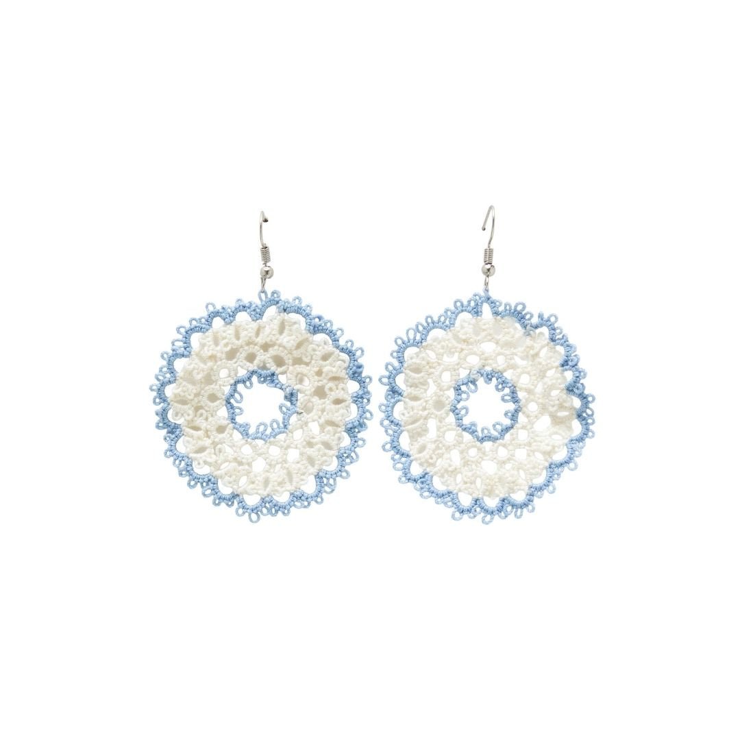 Knots to Node Frost Loop Earrings - Suspire