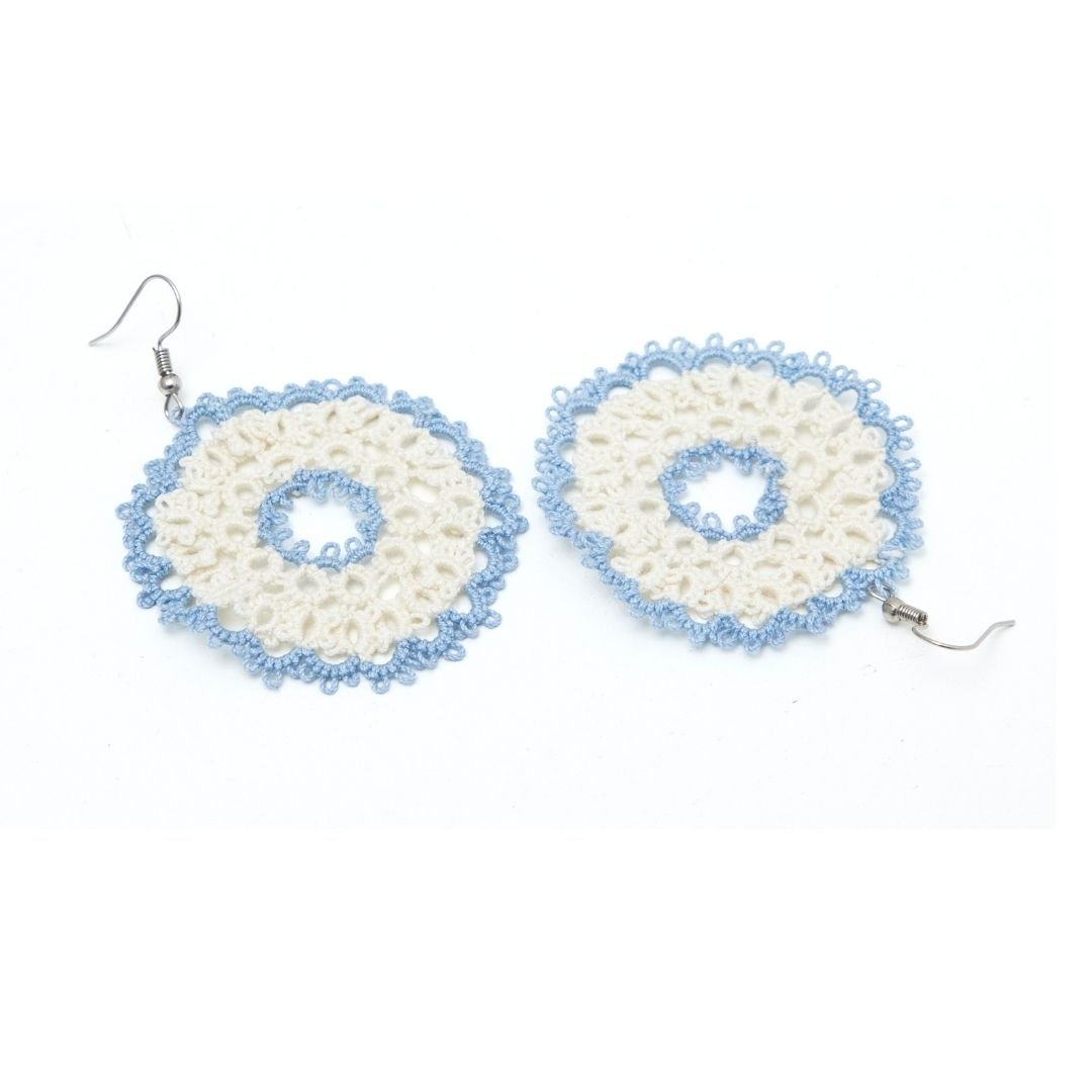 Knots to Node Frost Loop Earrings - Suspire