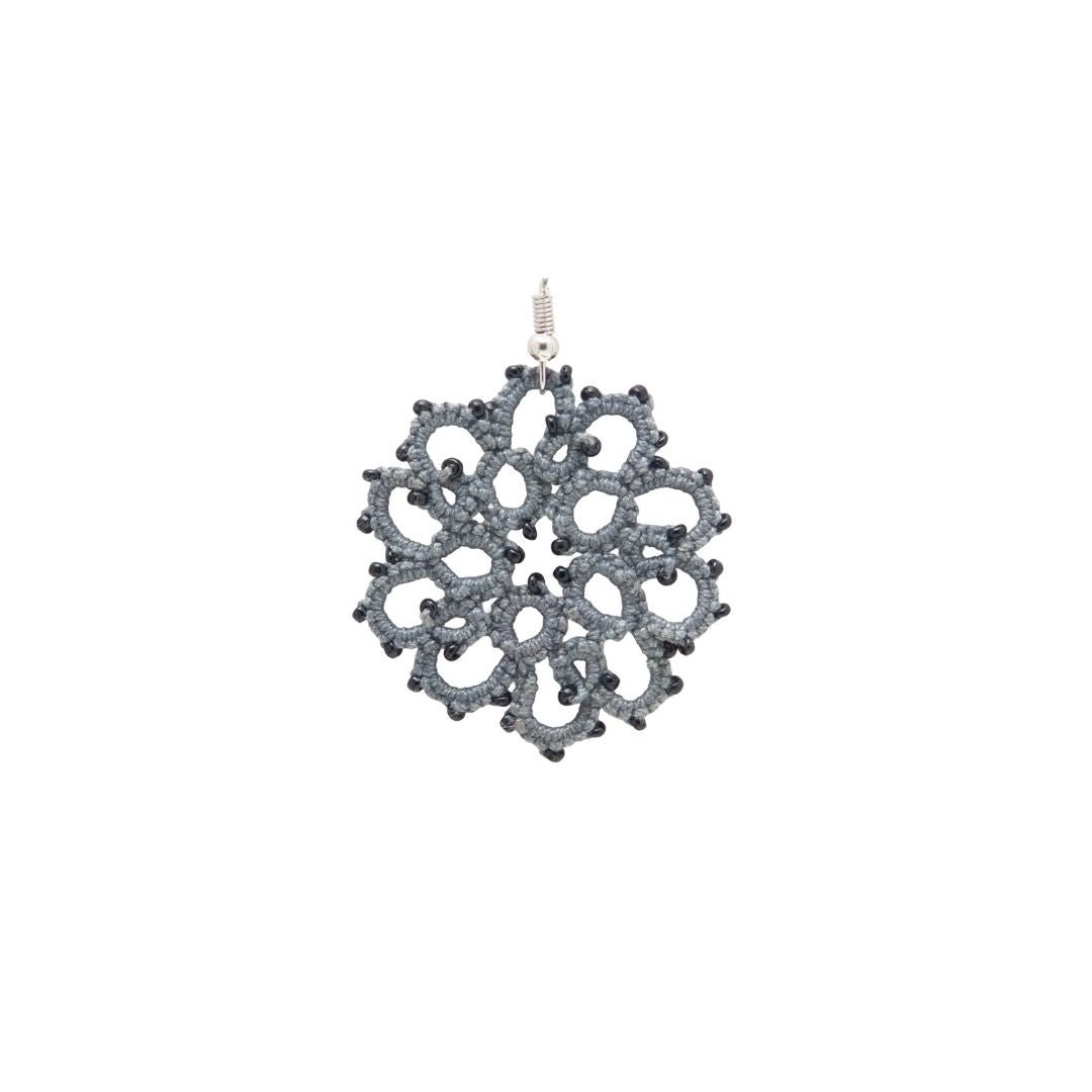 Knots to Node Grey Mist Earrings - Suspire