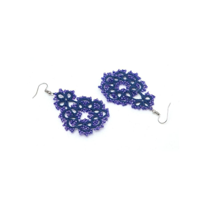 Knots to Node Indigo Whirl Earrings - Suspire