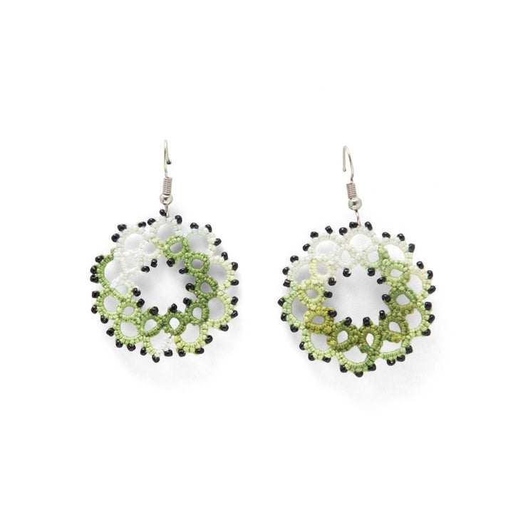 Knots to Node Olive Dew Earrings - Suspire