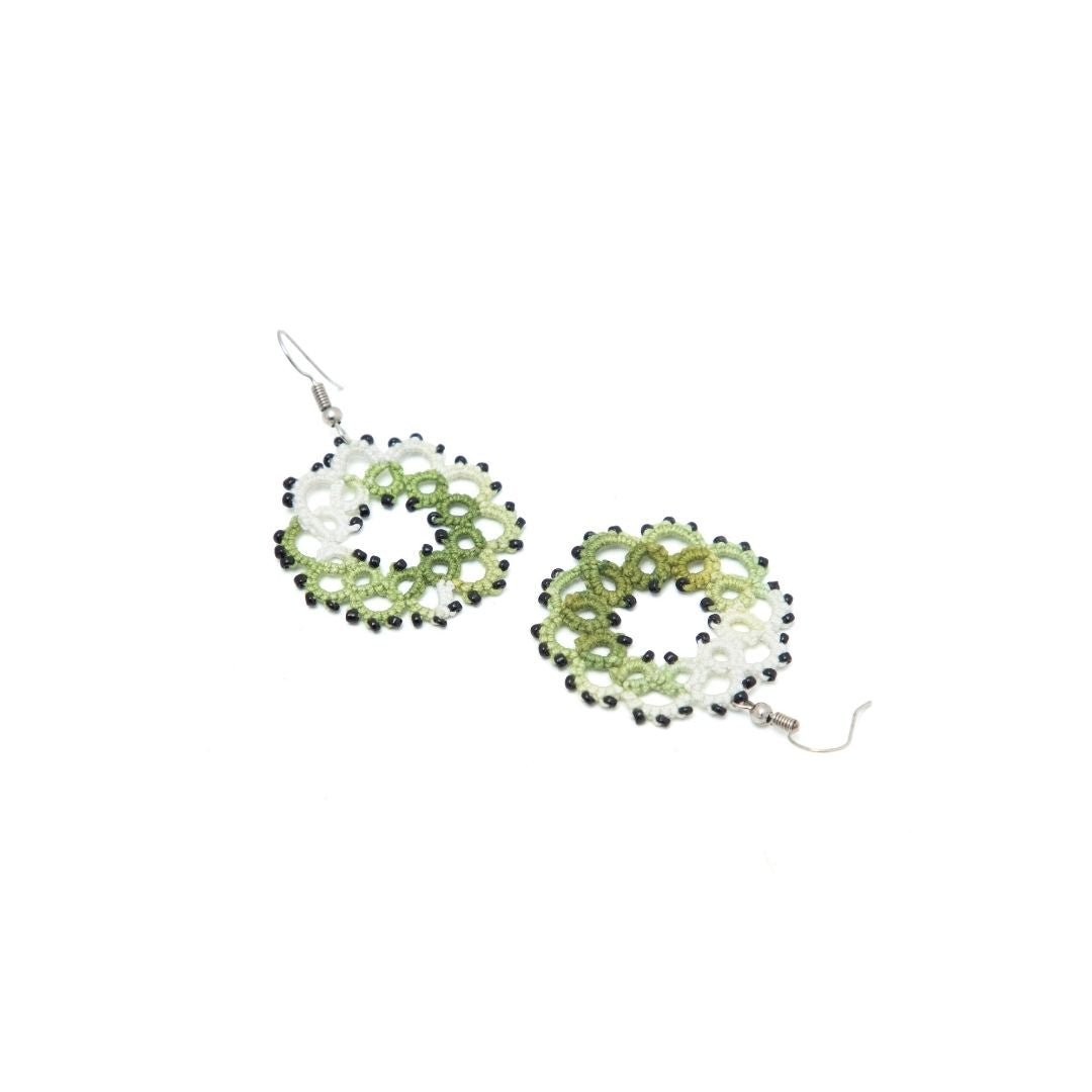 Knots to Node Olive Dew Earrings - Suspire