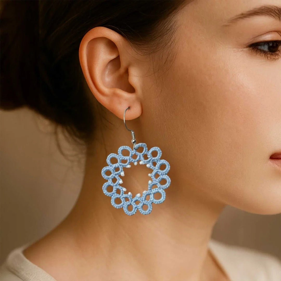 Knots to Node Powder Loop Earrings - Suspire