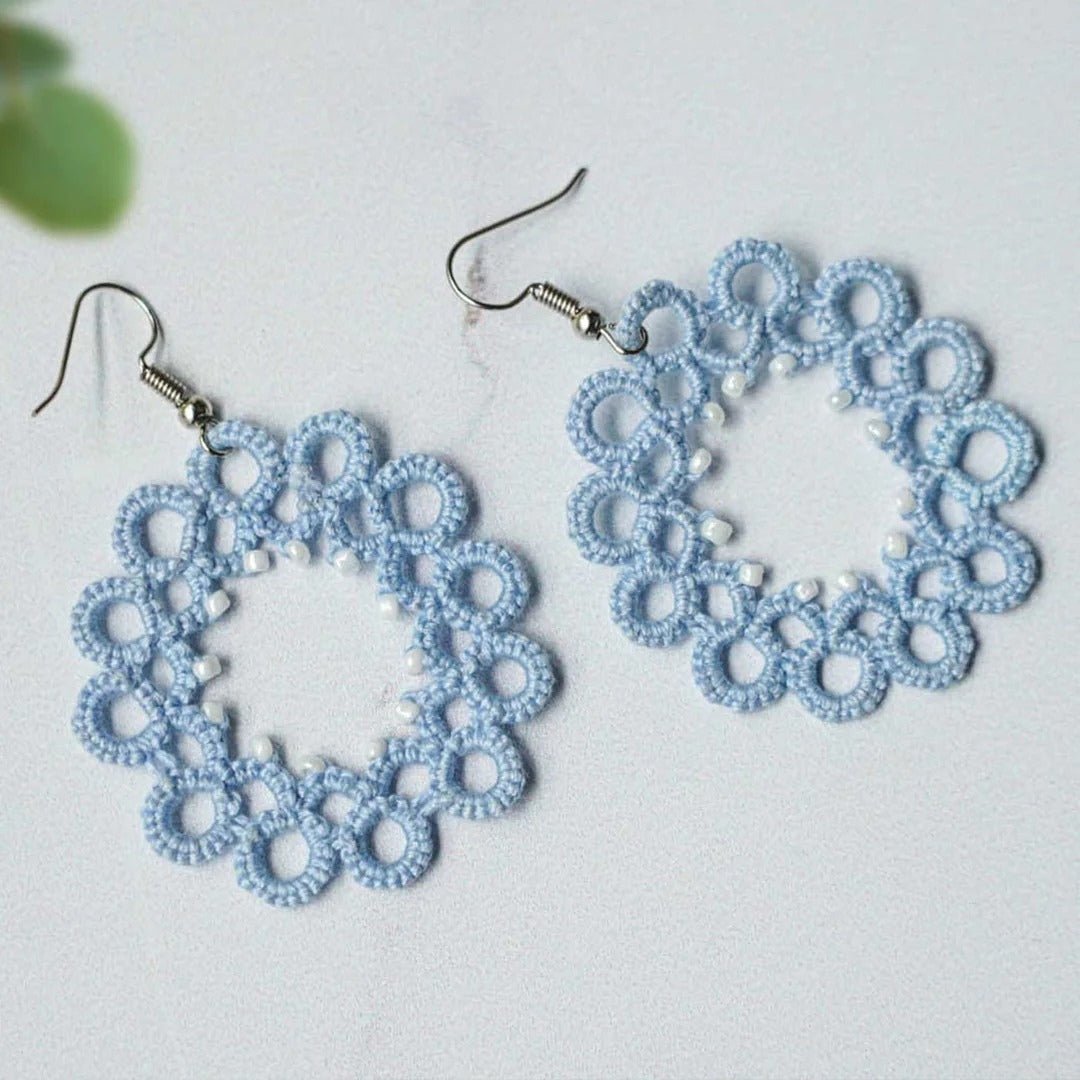Knots to Node Powder Loop Earrings - Suspire