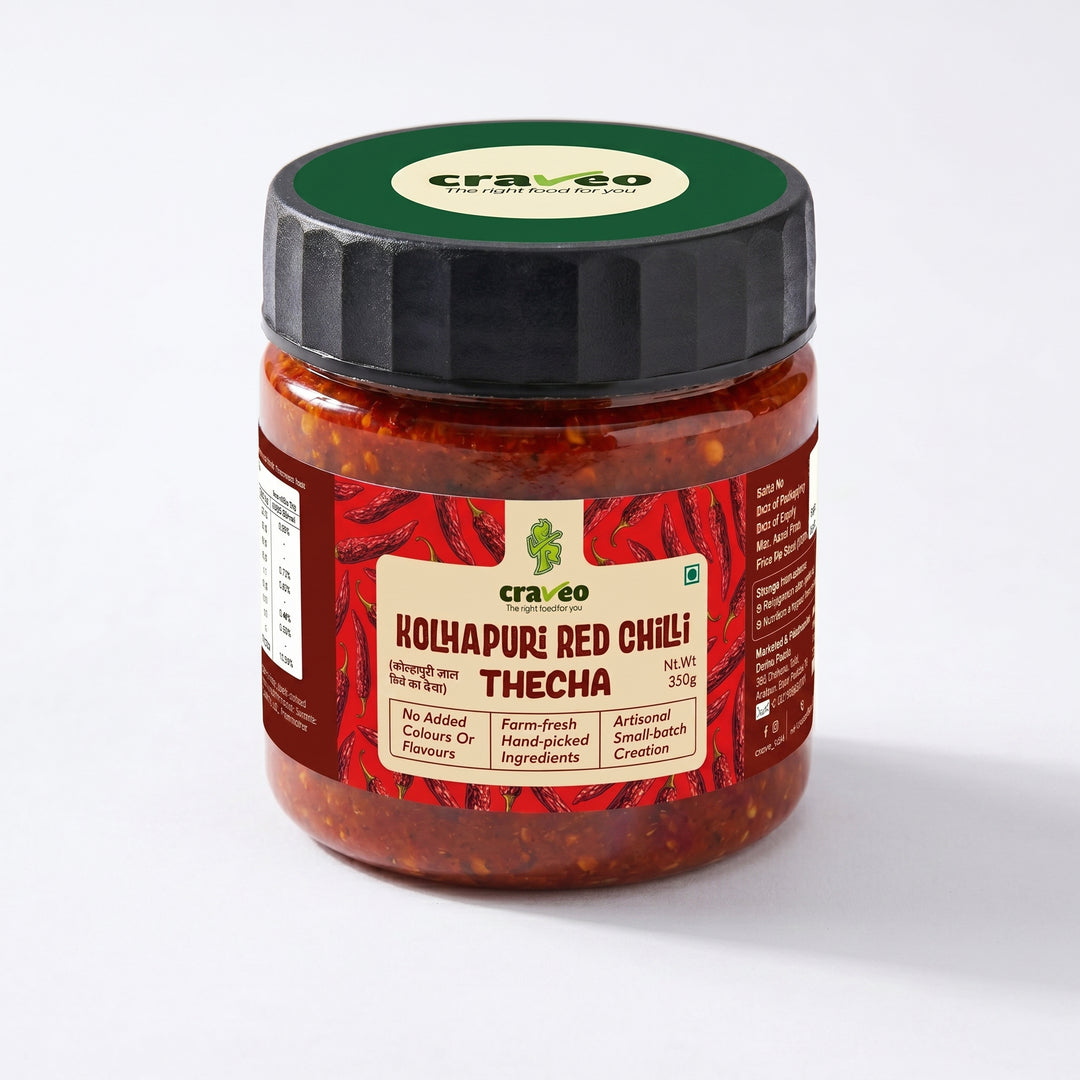 Craveo Kolhapuri Red Chilli Thecha