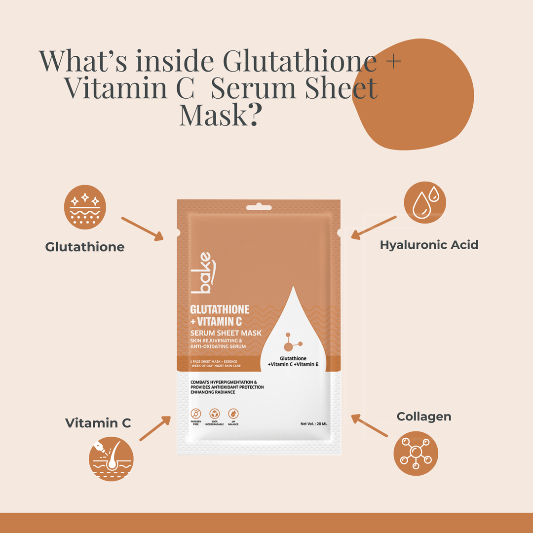 L - Glutathione + Vitamin C Serum Sheet Mask - Suspire