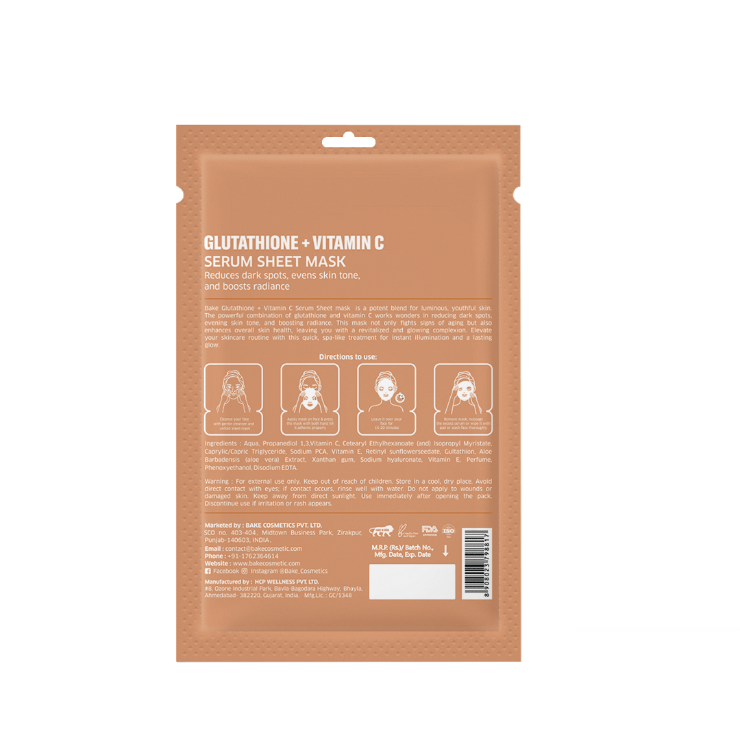 L - Glutathione + Vitamin C Serum Sheet Mask - Suspire