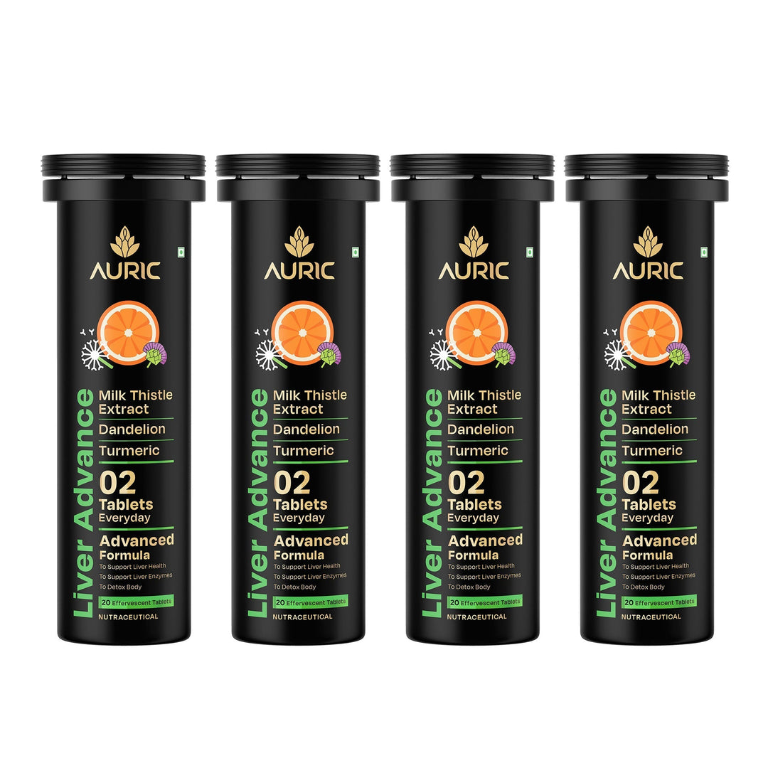 Auric Liver Advance Effervescent | Ayurveda Liver formulation  | Clinically Researched with No Artificial colours or Sweeteners