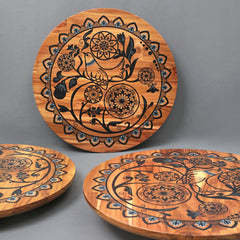 BambaiSe Bird On A Mandala Lazy Susan