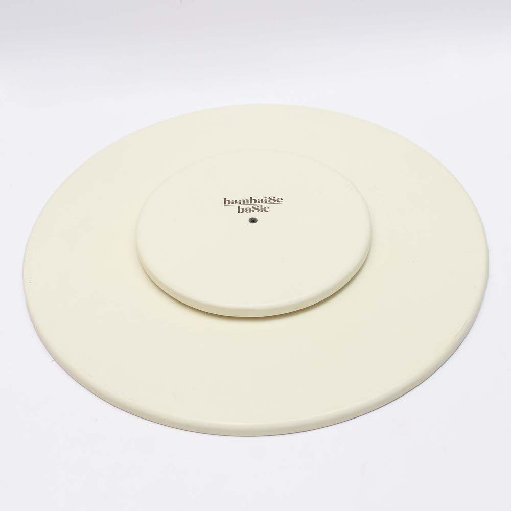 BambaiSe Ivory White Lazy Susan
