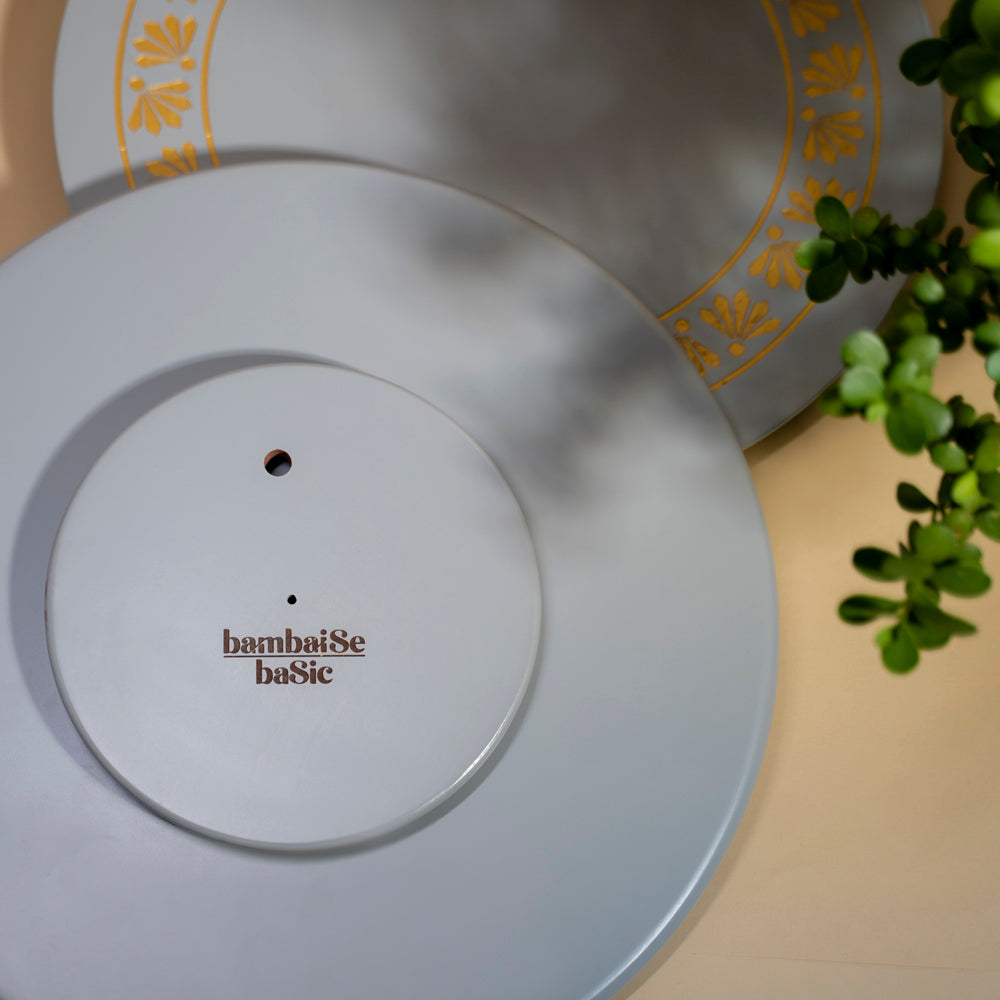 BambaiSe Pebble Grey Lazy Susan