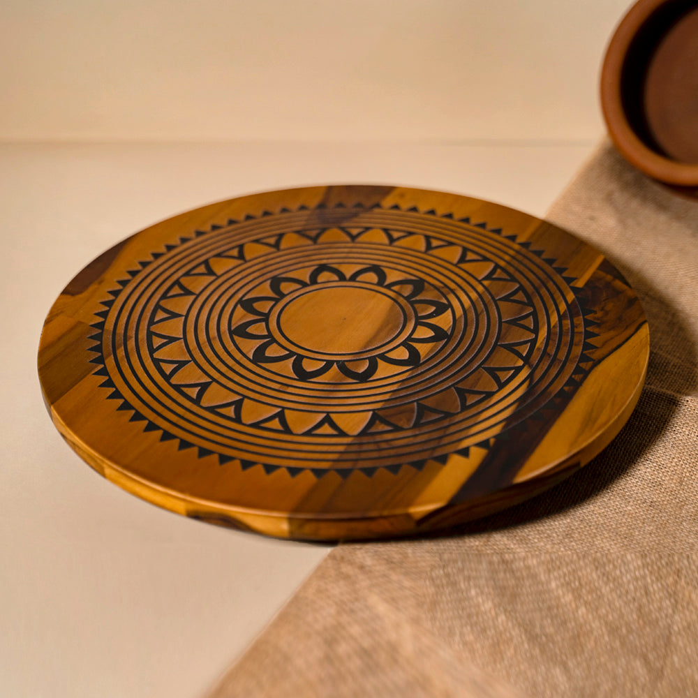 BambaiSe Sunny Mandala Lazy Susan