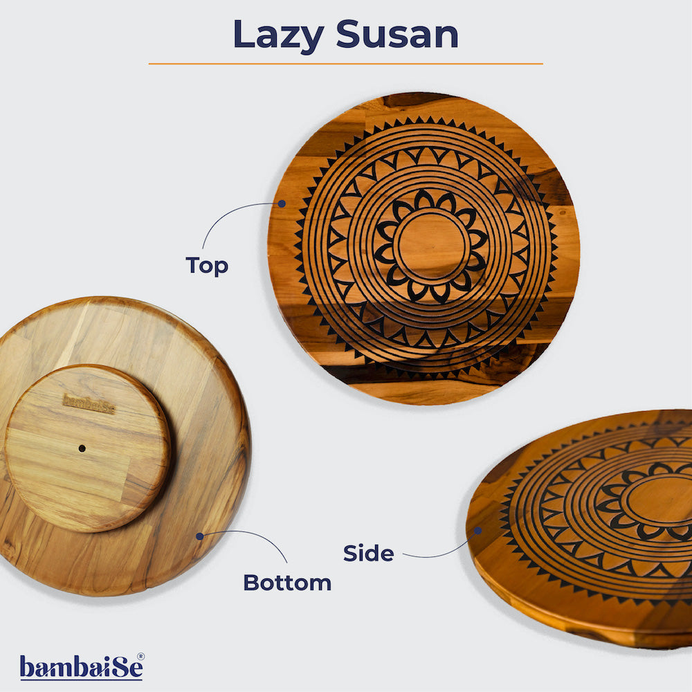 BambaiSe Sunny Mandala Lazy Susan
