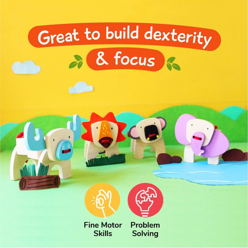 Shumee Lace & Make Safari Animals