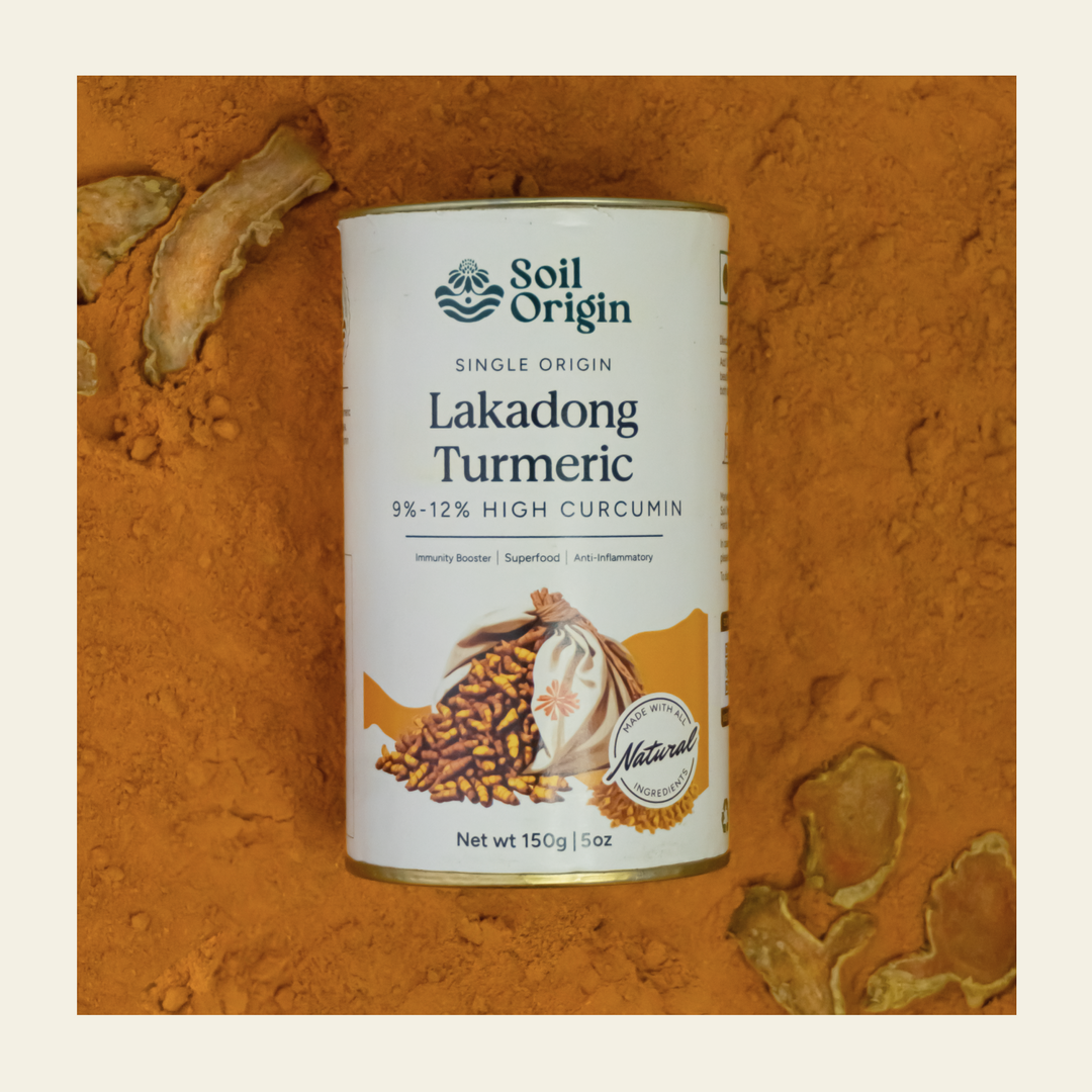 Soil Origin Single Origin Lakadong Turmeric Powder - 150 Gm