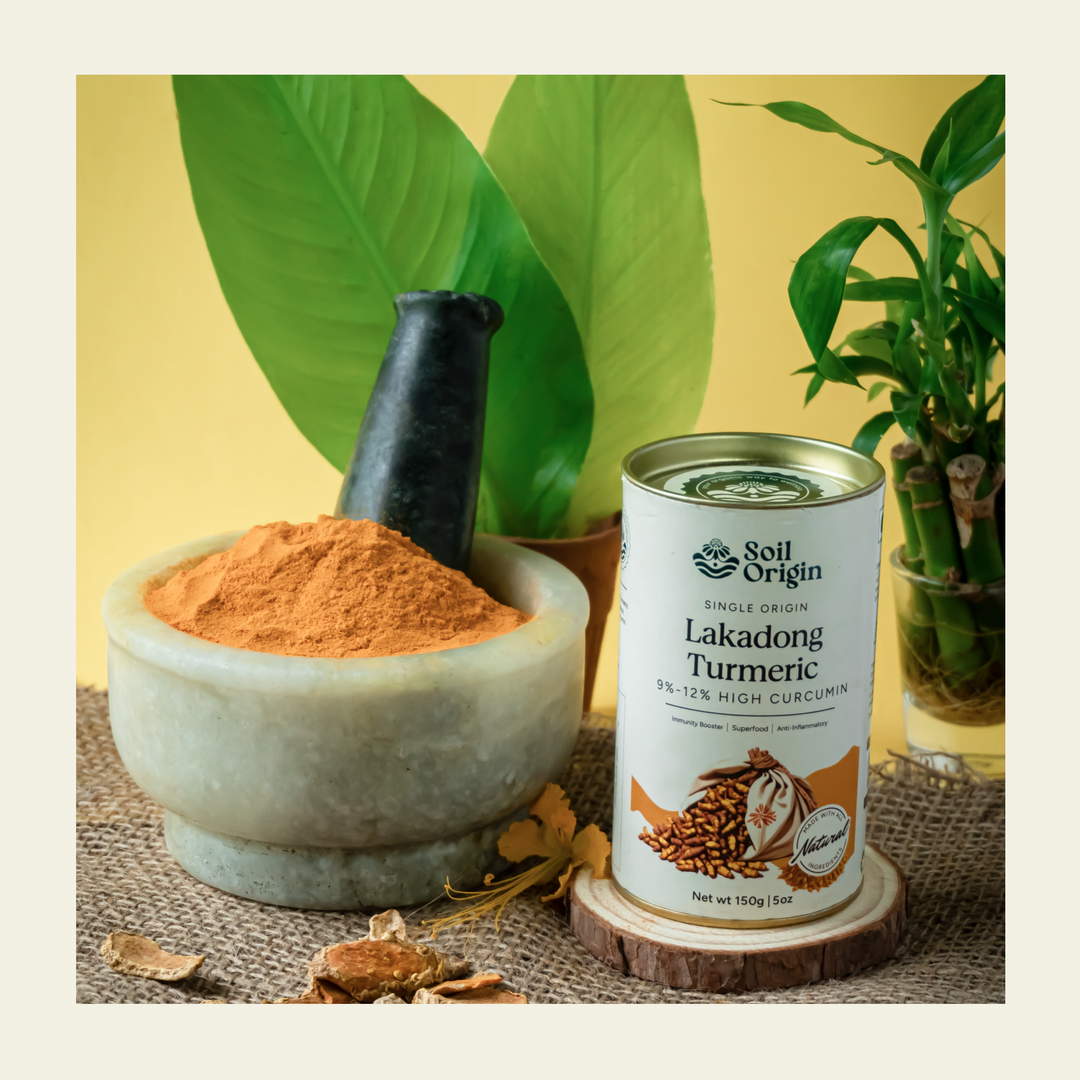 Soil Origin Single Origin Lakadong Turmeric Powder - 150 Gm
