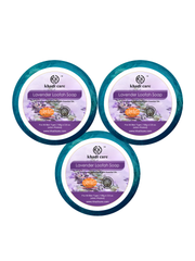 Khadi Care Herbal Lavender Loofah Soap - 100g ( Pack of 3)