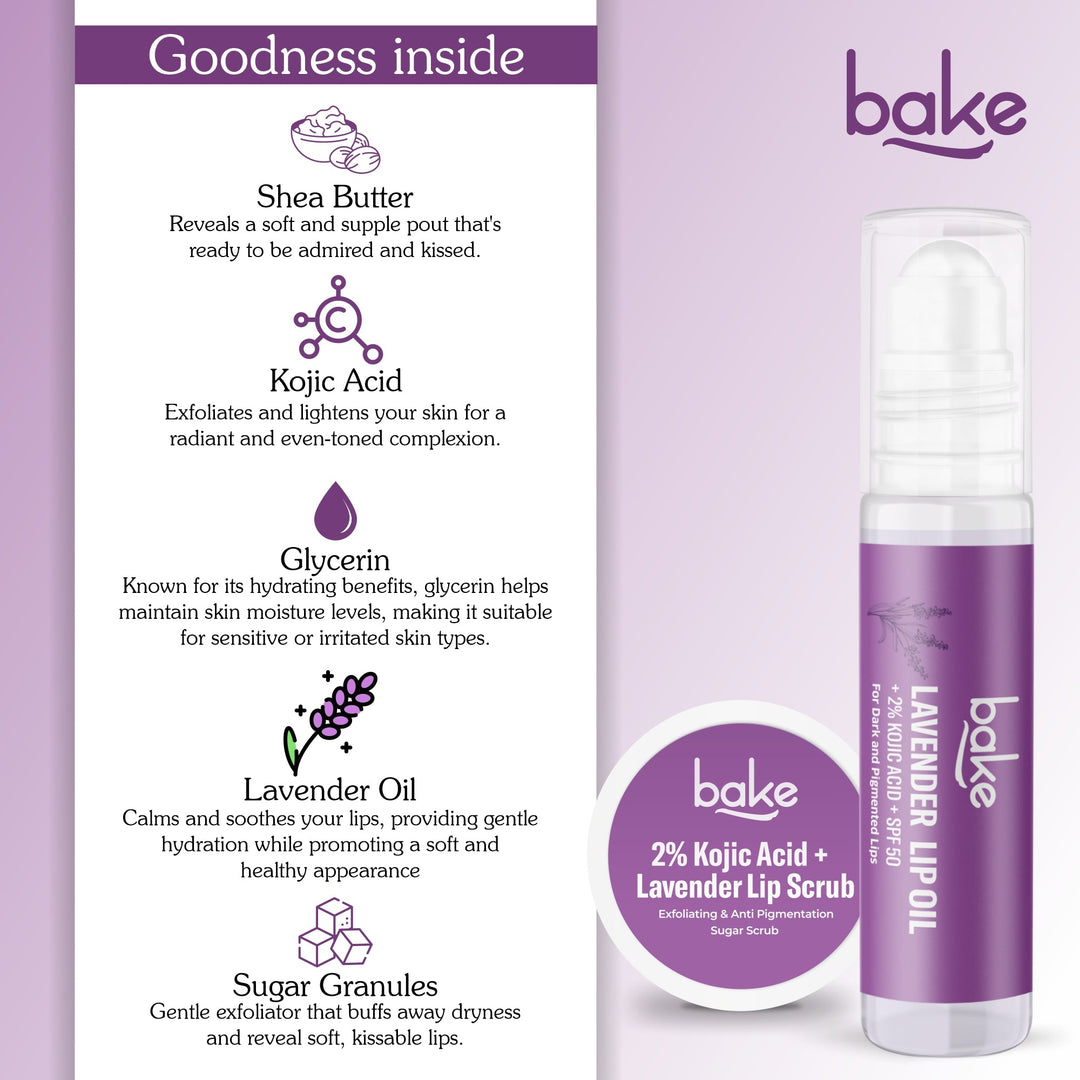 Kojic Acid Lavender Lip Kit