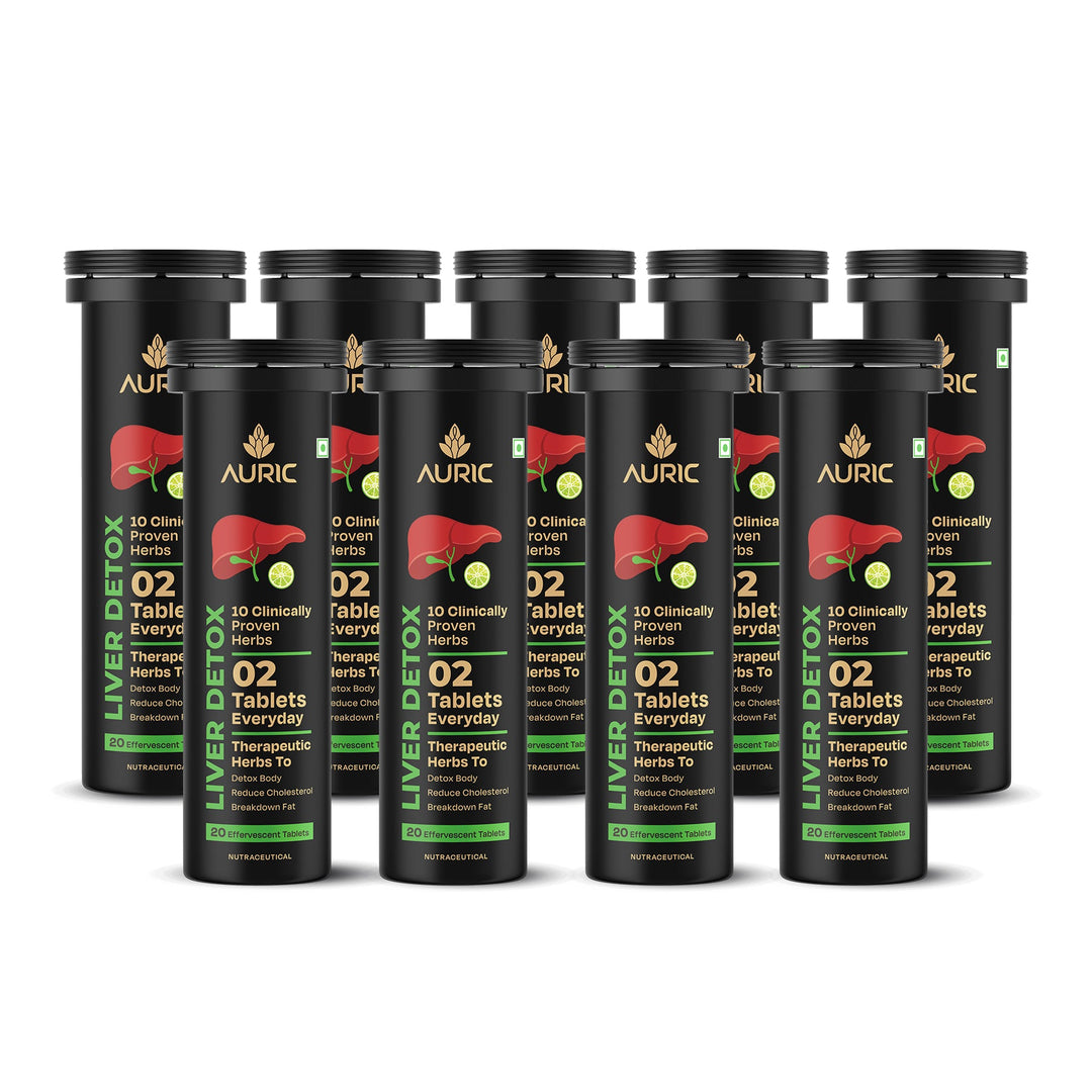 Auric Liver Detox Effervescent with 10 Super Ayurvedic Herbs