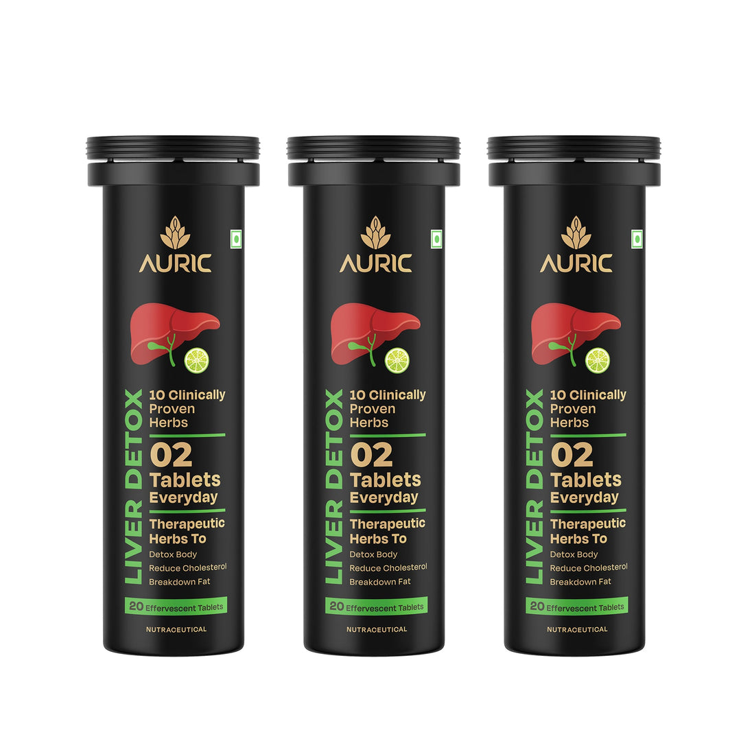 Auric Liver Detox Effervescent with 10 Super Ayurvedic Herbs