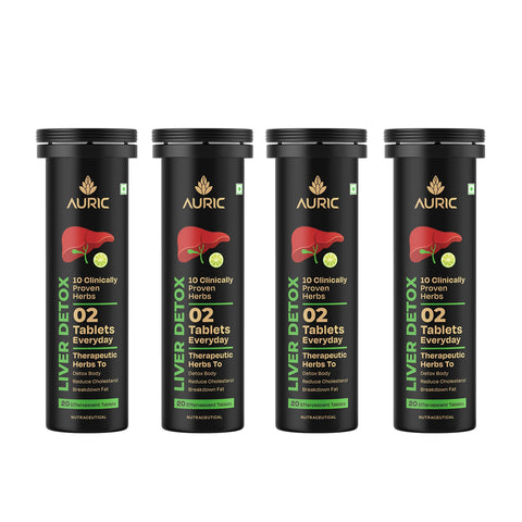 Auric Liver Detox Effervescent with 10 Super Ayurvedic Herbs