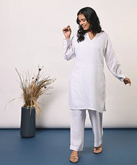 HempZero Legacy Kurta Set - White