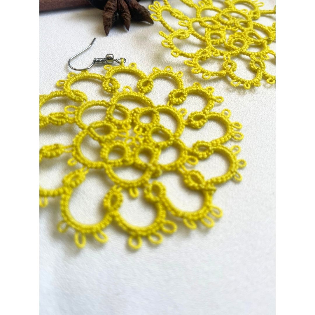 Knots To NodesLemon Burst Earrings