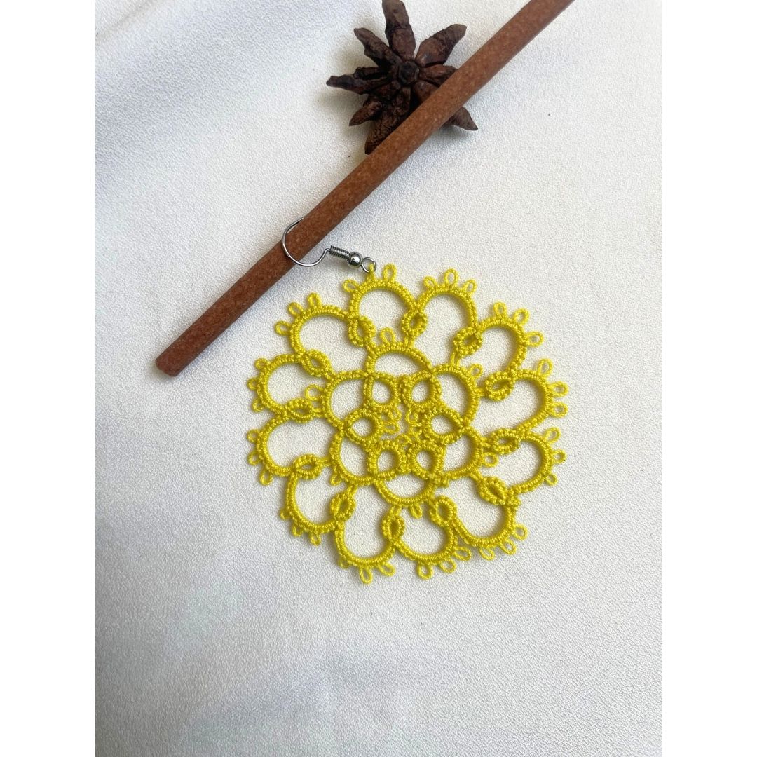 Knots To NodesLemon Burst Earrings