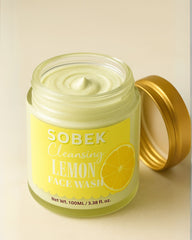 Sobek Naturals Lemon Cleansing Facewash | SLS and Paraben Free 100 ml