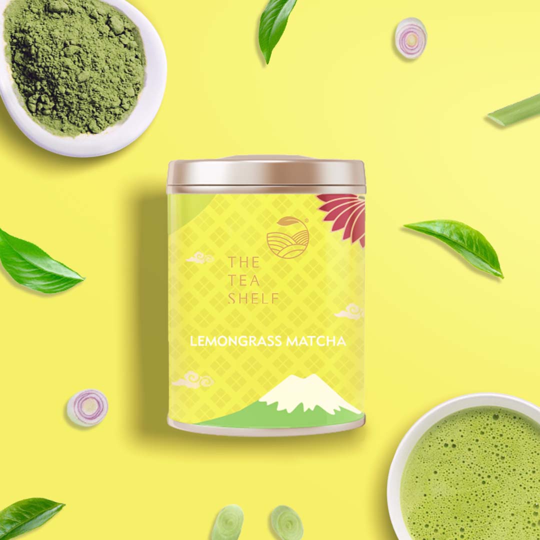 The Tea Shelf Lemongrass Matcha Green Tea 30gms