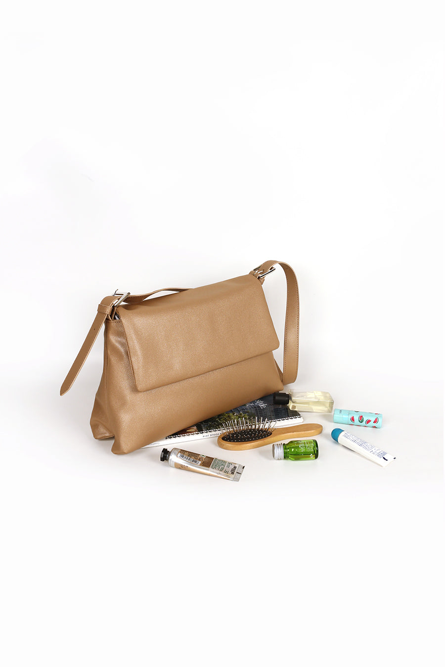 Maeve Vegan Leather Shoulder Bag Large