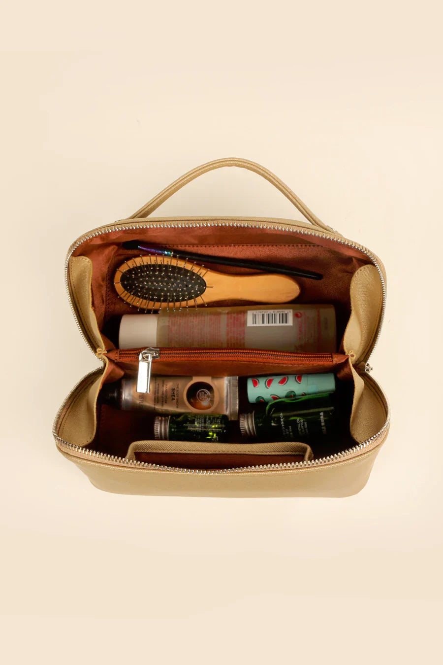 Emi Vegan Leather Toiletry Pouch