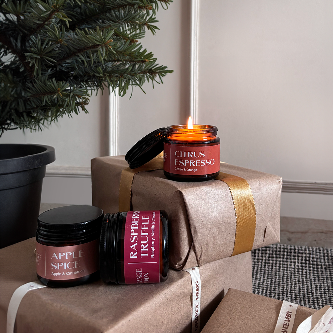 Orange Moon Raspberry Truffle - Pure Soy Candle